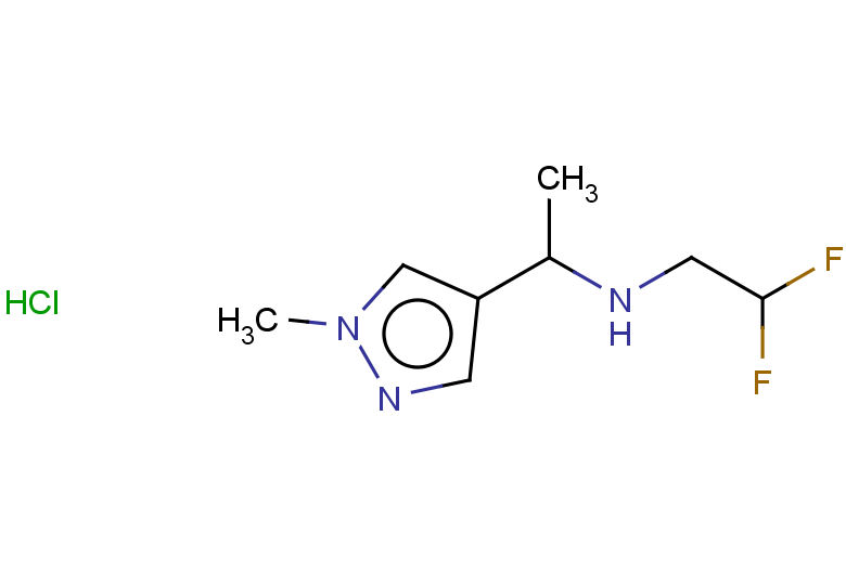 (2,2-difluoroethyl)[1-(1-methyl-1H-pyrazol-4-yl)ethyl]amine hydrochloride