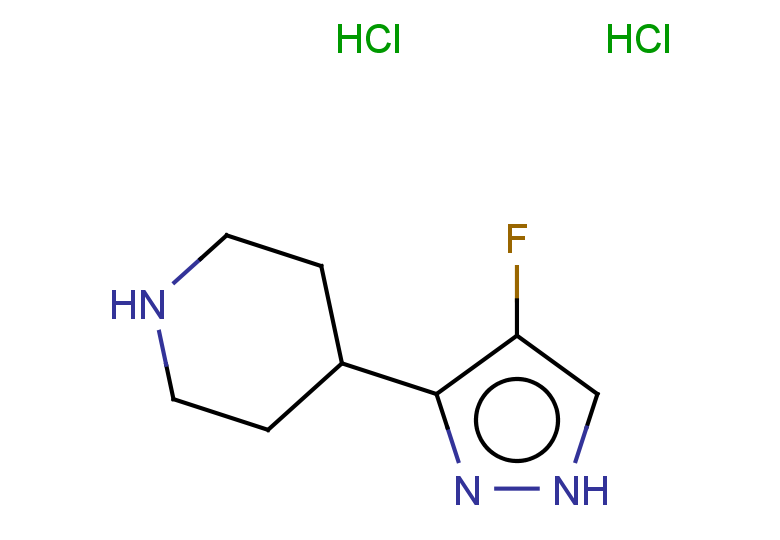 4-(4-fluoro-1H-pyrazol-3-yl)piperidine dihydrochloride