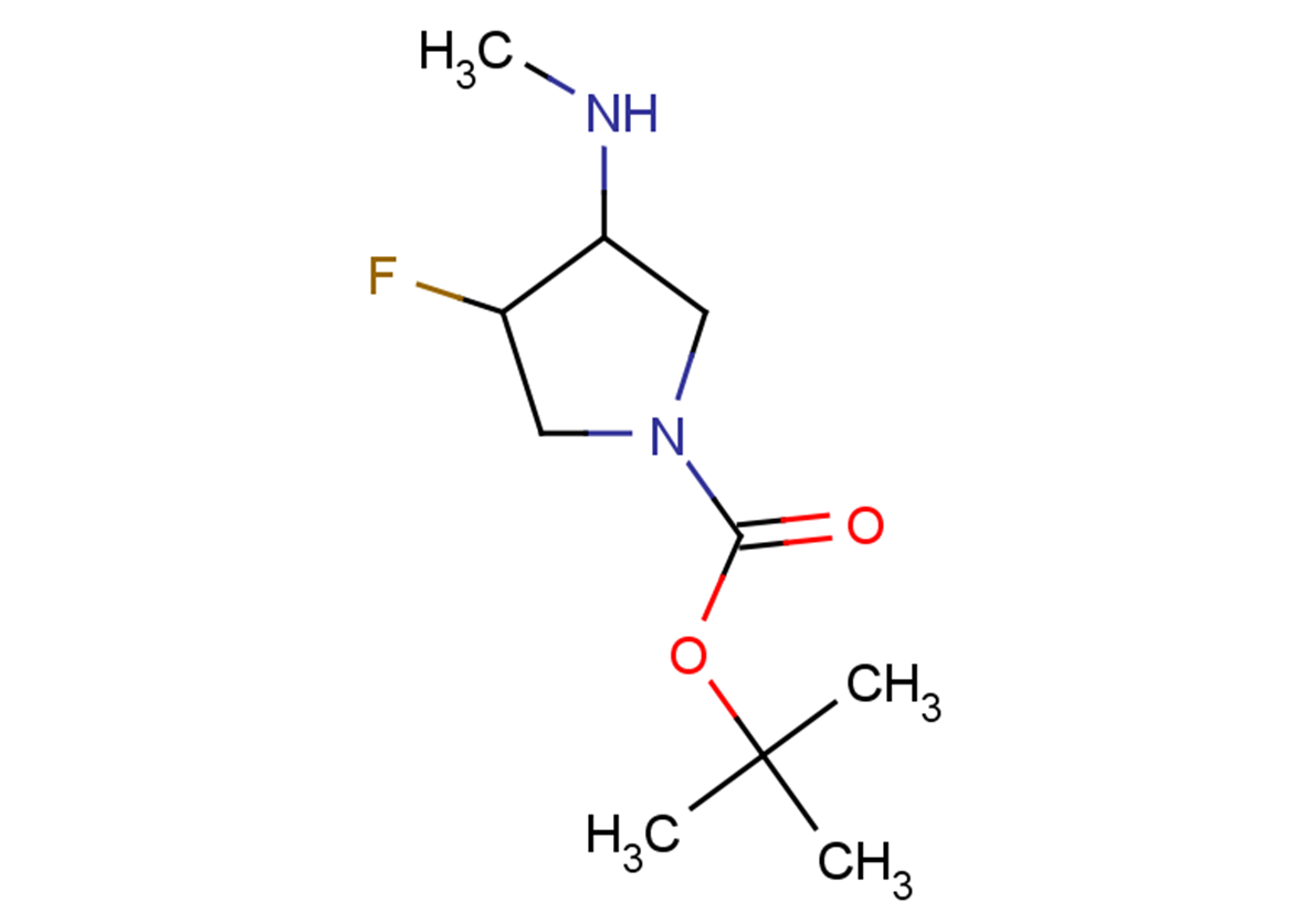tert-butyl 3-fluoro-4-(methylamino)pyrrolidine-1-carboxylate, Mixture of diastereomers