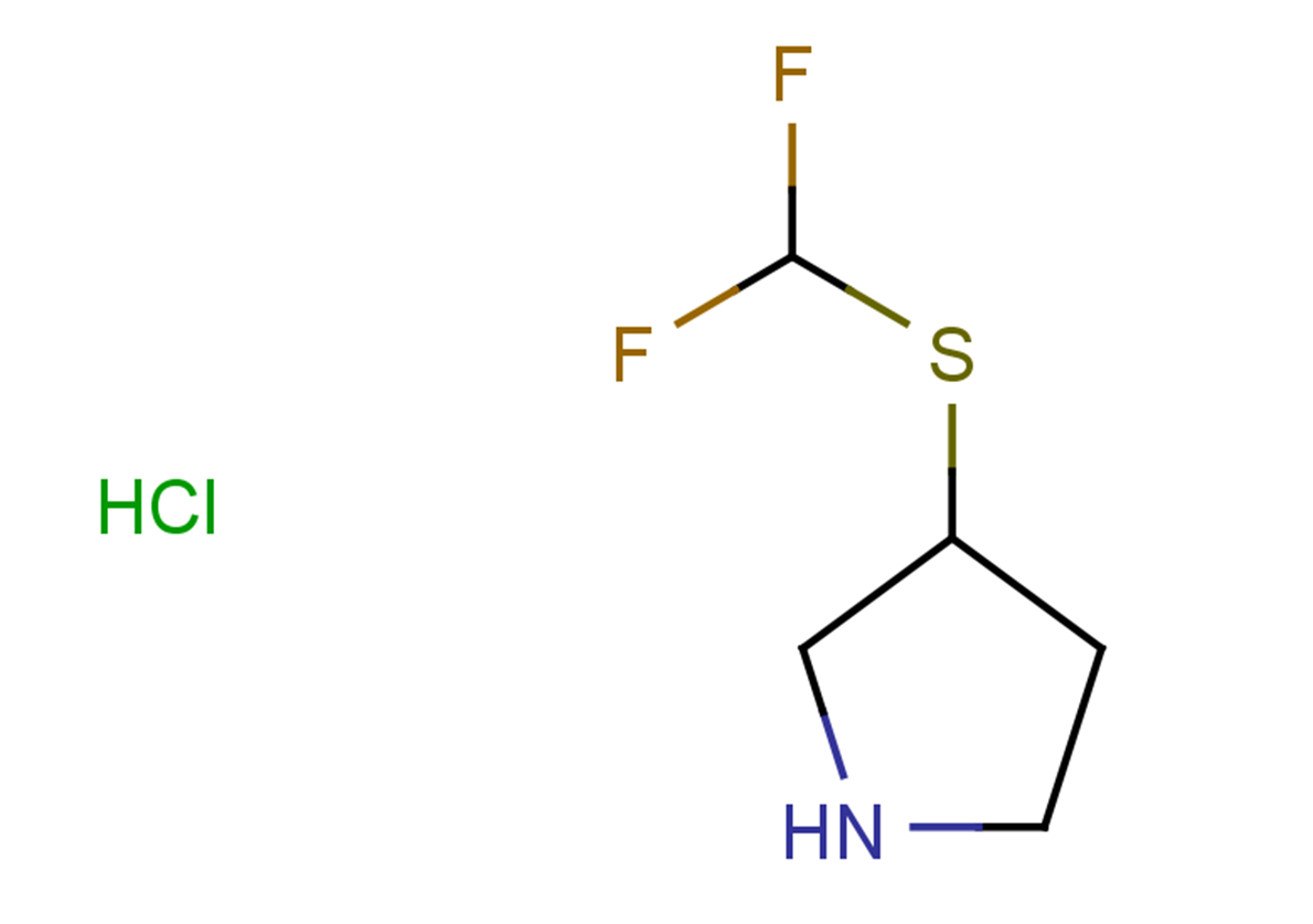 3-[(difluoromethyl)sulfanyl]pyrrolidine hydrochloride