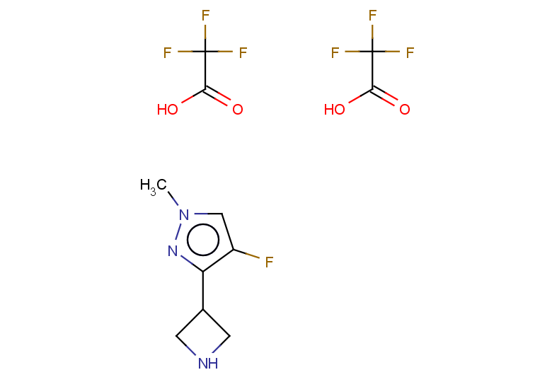 3-(azetidin-3-yl)-4-fluoro-1-methyl-1H-pyrazole, bis(trifluoroacetic acid)