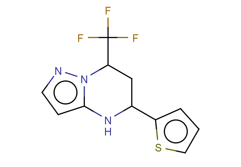5-THIEN-2-YL-7-(TRIFLUOROMETHYL)-4,5,6,7-TETRAHYDROPYRAZOLO[1,5-A]PYRIMID+