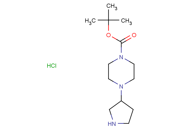 tert-butyl 4-(pyrrolidin-3-yl)piperazine-1-carboxylate hydrochloride