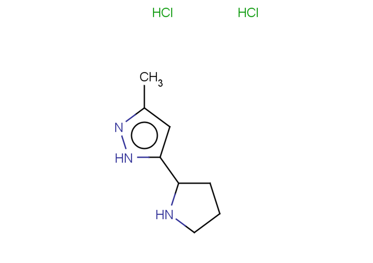 3-methyl-5-(pyrrolidin-2-yl)-1H-pyrazole dihydrochloride
