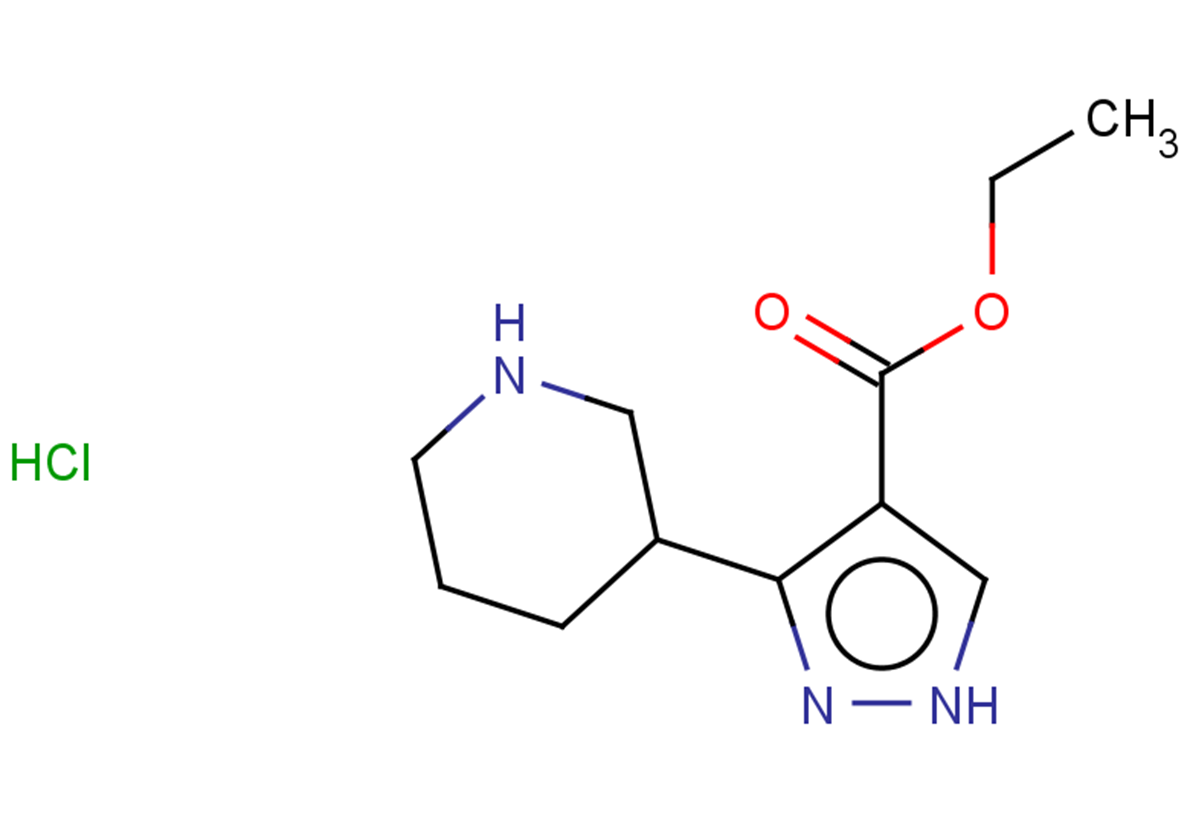 ethyl 3-(piperidin-3-yl)-1H-pyrazole-4-carboxylate hydrochloride