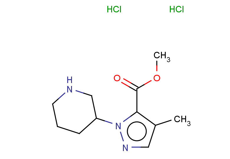 methyl 4-methyl-1-(piperidin-3-yl)-1H-pyrazole-5-carboxylate dihydrochloride