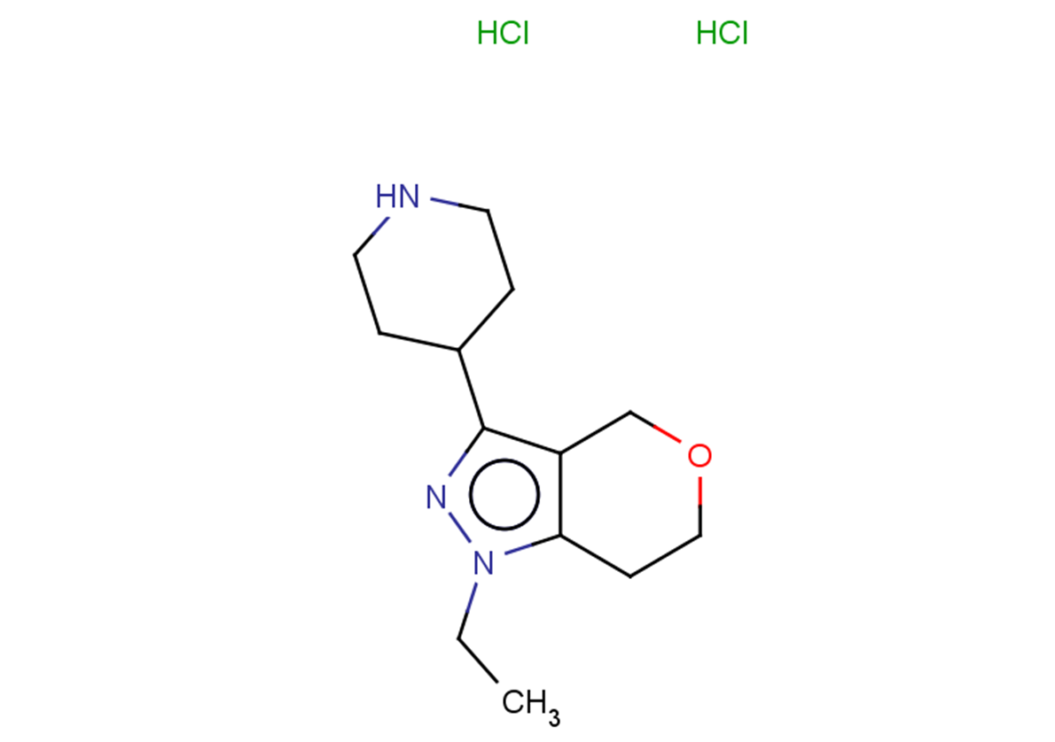 4-{1-ethyl-1H,4H,6H,7H-pyrano[4,3-c]pyrazol-3-yl}piperidine dihydrochloride