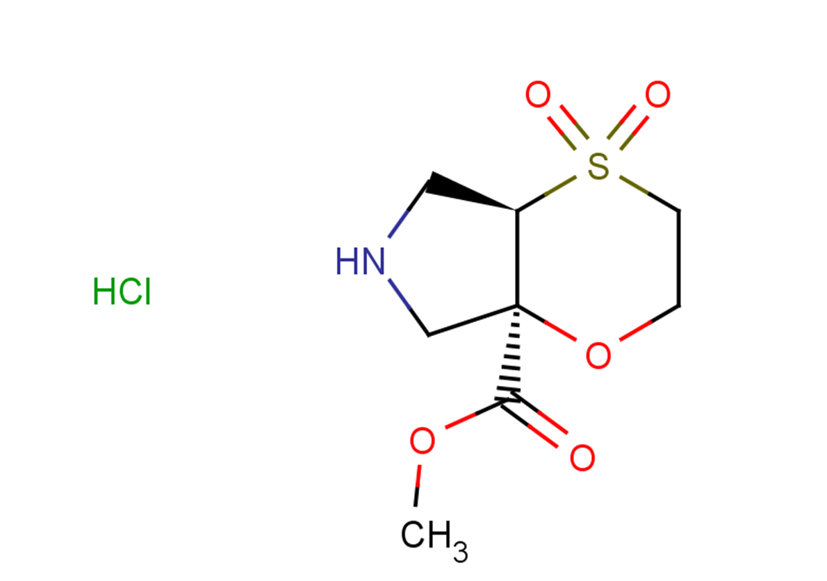 rac-methyl (4aR,7aR)-4,4-dioxo-hexahydro-2H-4lambda6-[1,4]oxathiino[2,3-c]pyrrole-7a-carboxylate hydrochloride, cis