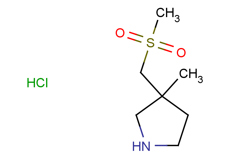 3-(methanesulfonylmethyl)-3-methylpyrrolidine hydrochloride