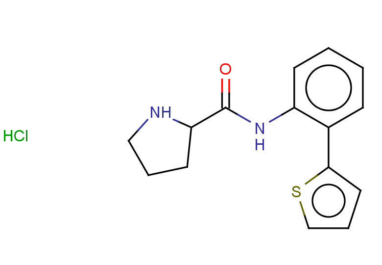 N-[2-(thiophen-2-yl)phenyl]pyrrolidine-2-carboxamide hydrochloride