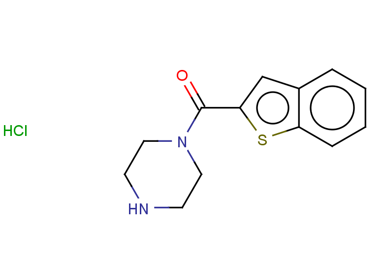 1-(1-benzothiophene-2-carbonyl)piperazine hydrochloride