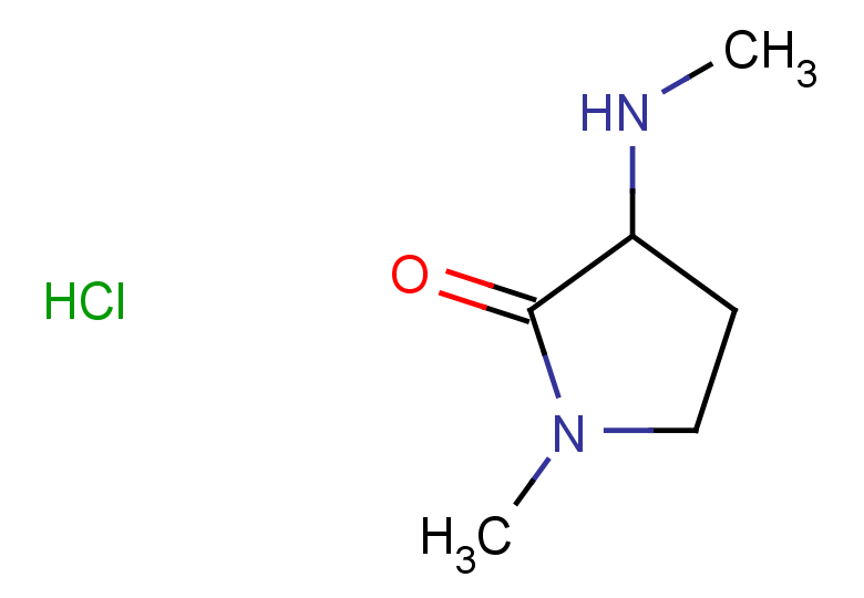 1-methyl-3-(methylamino)pyrrolidin-2-one hydrochloride