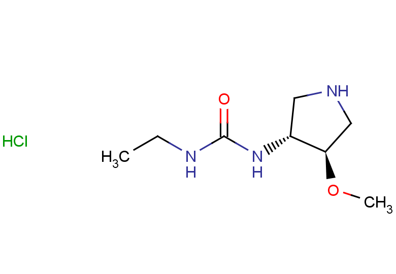 rac-3-ethyl-1-[(3R,4R)-4-methoxypyrrolidin-3-yl]urea hydrochloride, trans