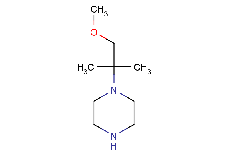 1-(1-methoxy-2-methylpropan-2-yl)piperazine
