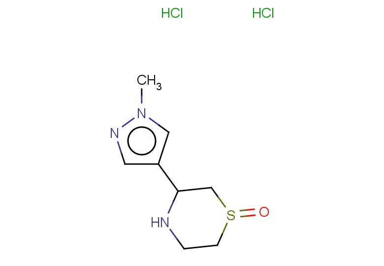 3-(1-methyl-1H-pyrazol-4-yl)-1lambda4-thiomorpholin-1-one dihydrochloride