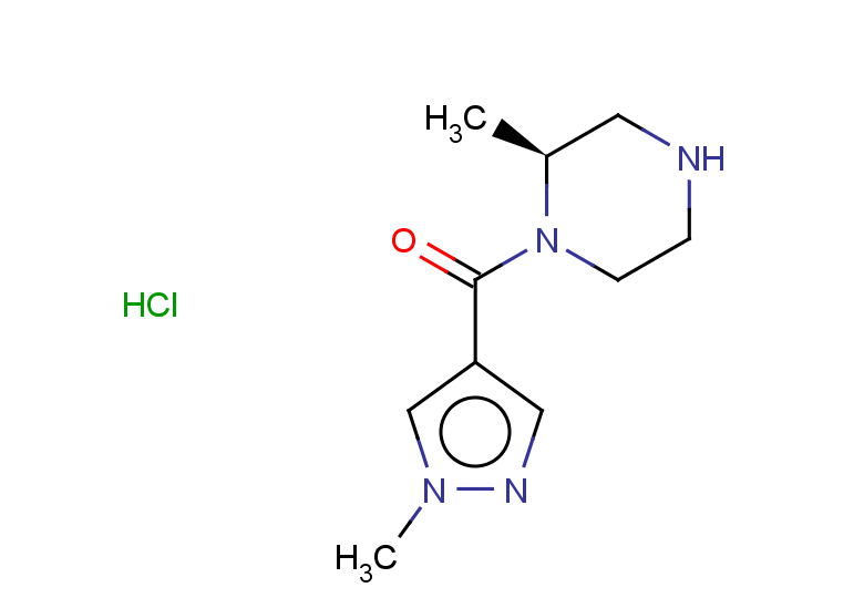 (2S)-2-methyl-1-(1-methyl-1H-pyrazole-4-carbonyl)piperazine hydrochloride