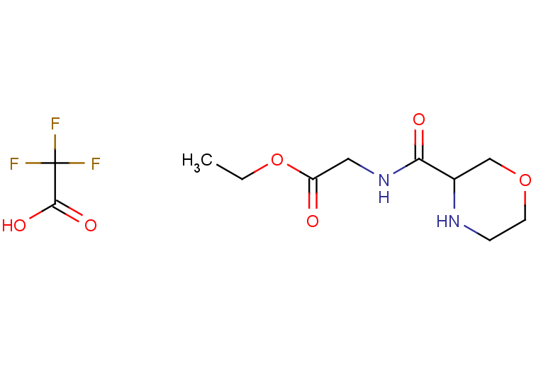 trifluoroacetic acid ethyl 2-(morpholin-3-ylformamido)acetate