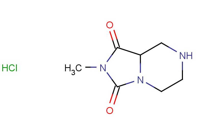 2-methyl-octahydroimidazolidino[1,5-a]piperazine-1,3-dione hydrochloride