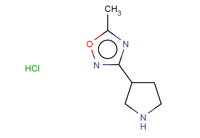 5-methyl-3-(pyrrolidin-3-yl)-1,2,4-oxadiazole hydrochloride