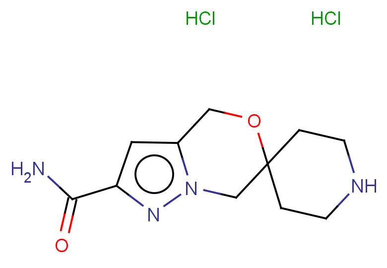 4',7'-dihydrospiro[piperidine-4,6'-pyrazolo[3,2-c][1,4]oxazine]-2'-carboxamide dihydrochloride