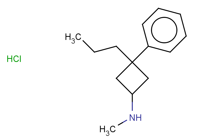 N-methyl-3-phenyl-3-propylcyclobutan-1-amine hydrochloride