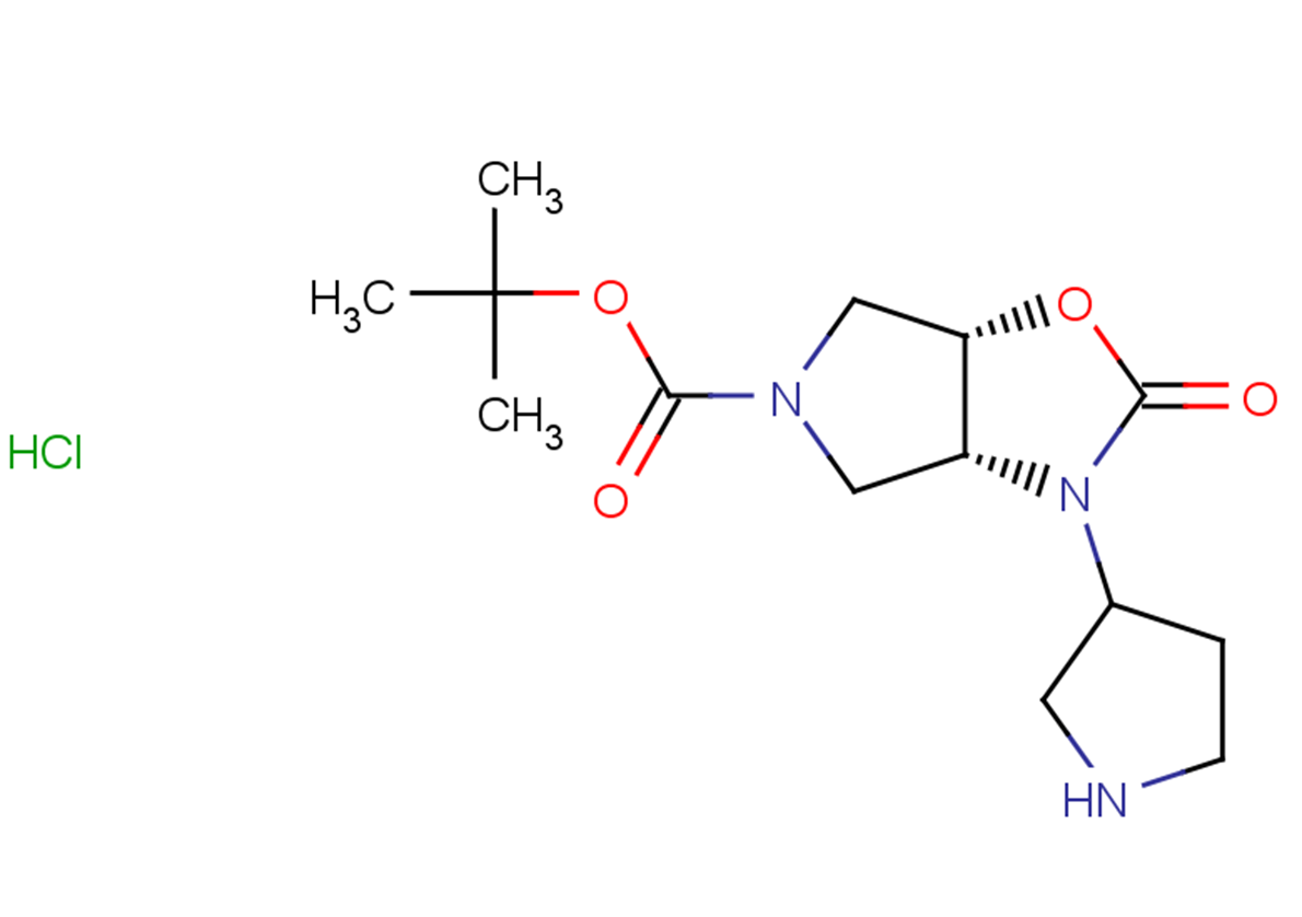 rac-tert-butyl (3aR,6aS)-2-oxo-3-(pyrrolidin-3-yl)-hexahydro-2H-pyrrolo[3,4-d][1,3]oxazole-5-carboxylate hydrochloride, cis