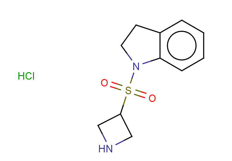 1-(azetidine-3-sulfonyl)-2,3-dihydro-1H-indole hydrochloride