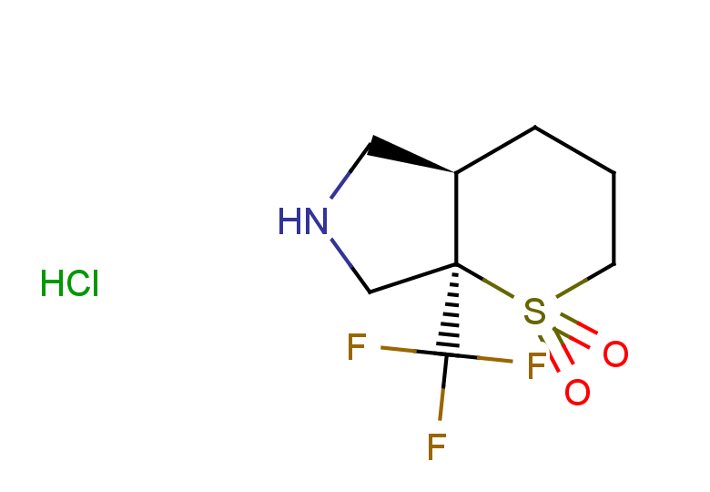(4aR,7aR)-7a-(trifluoromethyl)-octahydro-1$l^{6},6-thiopyrano[2,3-c]pyrrole-1,1-dione hydrochloride