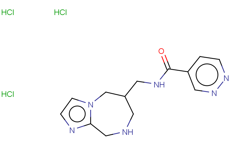 N-{5H,6H,7H,8H,9H-imidazo[1,2-a][1,4]diazepin-6-ylmethyl}pyridazine-4-carboxamide trihydrochloride