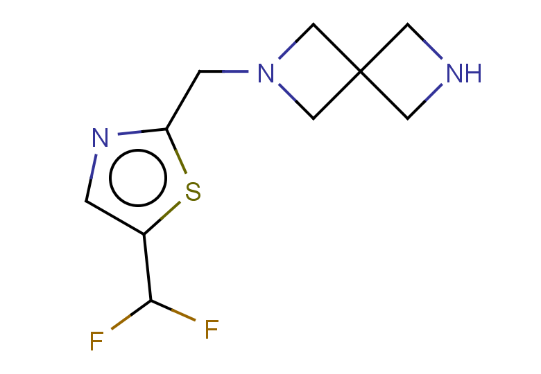 2-{[5-(difluoromethyl)-1,3-thiazol-2-yl]methyl}-2,6-diazaspiro[3.3]heptane
