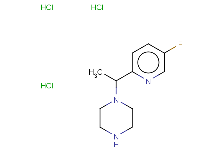 1-[1-(5-fluoropyridin-2-yl)ethyl]piperazine trihydrochloride