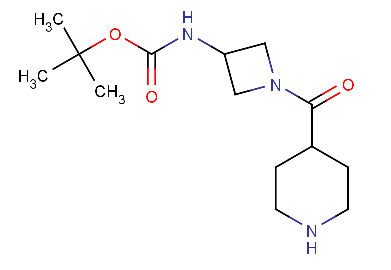 tert-butyl N-{1-[(piperidin-4-yl)carbonyl]azetidin-3-yl}carbamate