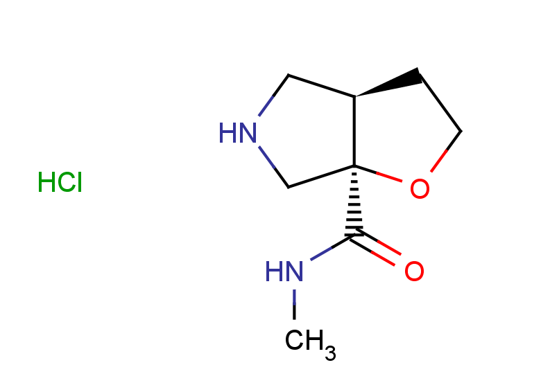 (3aR,6aR)-N-methyl-hexahydro-2H-furo[2,3-c]pyrrole-6a-carboxamide hydrochloride