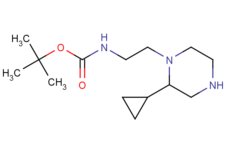 tert-butyl N-[2-(2-cyclopropylpiperazin-1-yl)ethyl]carbamate