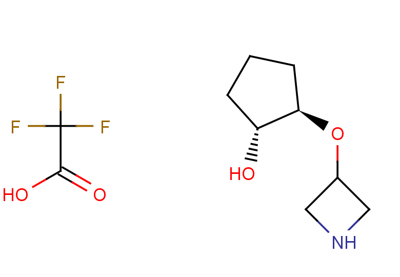 (1R,2R)-2-(azetidin-3-yloxy)cyclopentan-1-ol; 2,2,2-trifluoroacetic acid