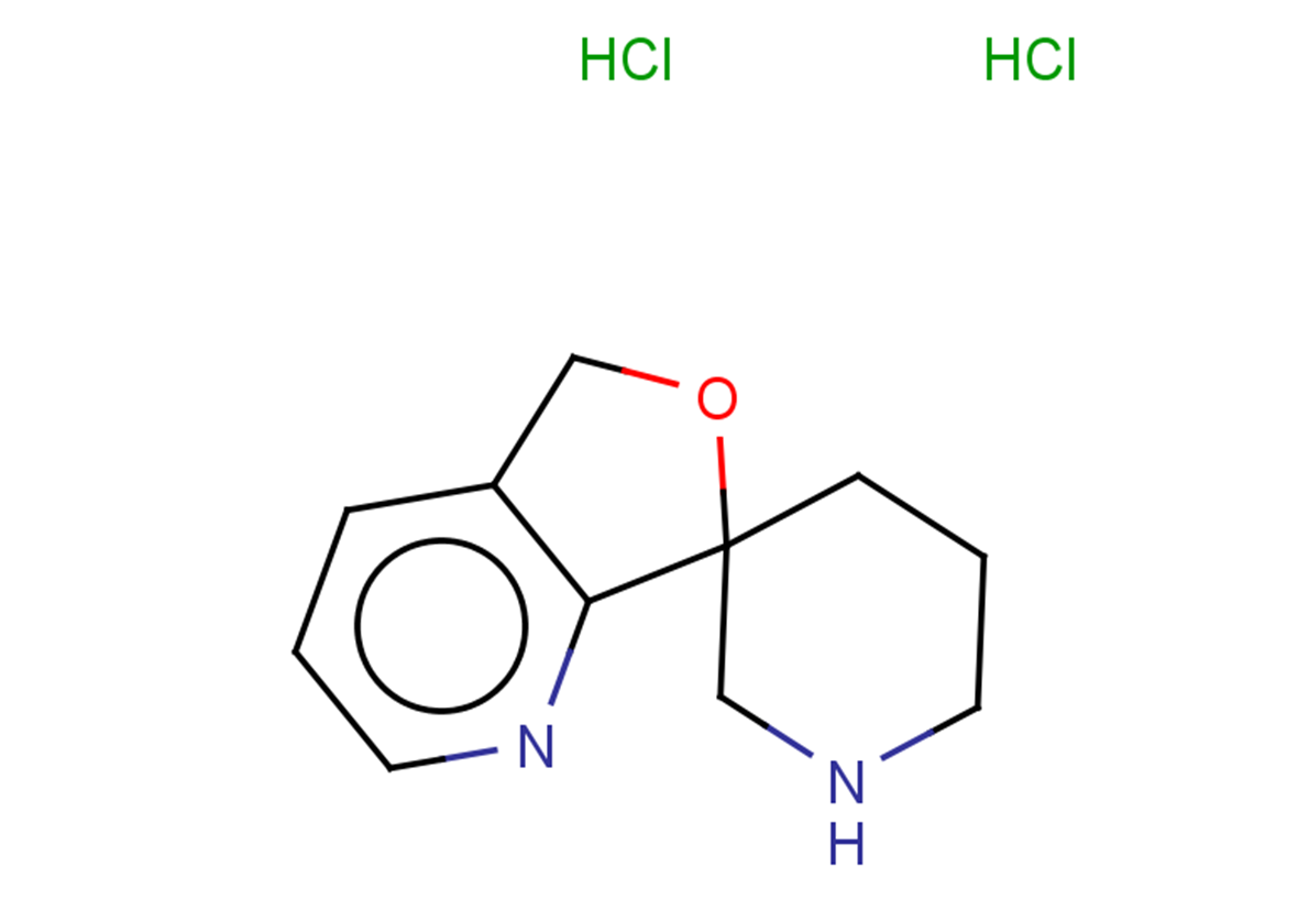 3H-spiro[furo[3,4-b]pyridine-1,3'-piperidine] dihydrochloride