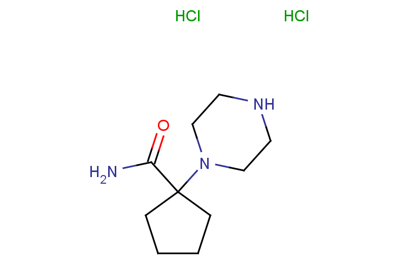 1-(piperazin-1-yl)cyclopentane-1-carboxamide dihydrochloride