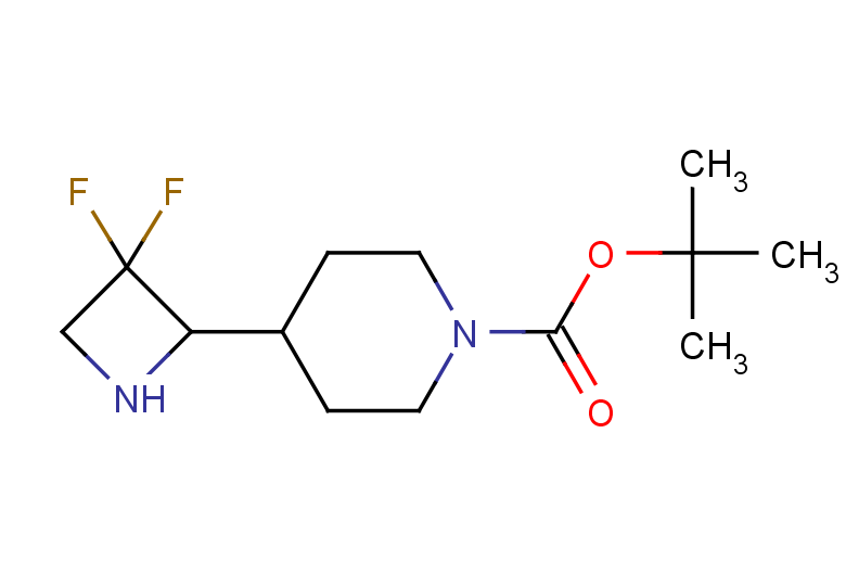 tert-butyl 4-(3,3-difluoroazetidin-2-yl)piperidine-1-carboxylate