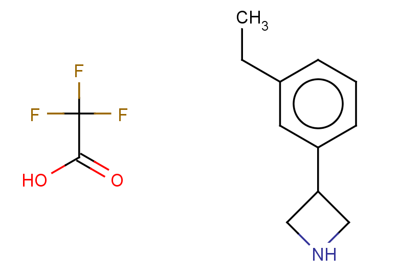 2,2,2-trifluoroacetic acid; 3-(3-ethylphenyl)azetidine