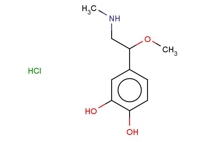 4-[1-methoxy-2-(methylamino)ethyl]benzene-1,2-diol hydrochloride