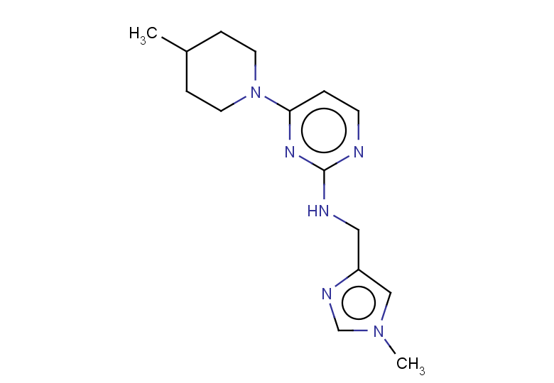 N-[(1-methyl-1H-imidazol-4-yl)methyl]-4-(4-methylpiperidin-1-yl)pyrimidin-2-amine