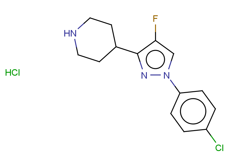 4-[1-(4-chlorophenyl)-4-fluoro-1H-pyrazol-3-yl]piperidine hydrochloride