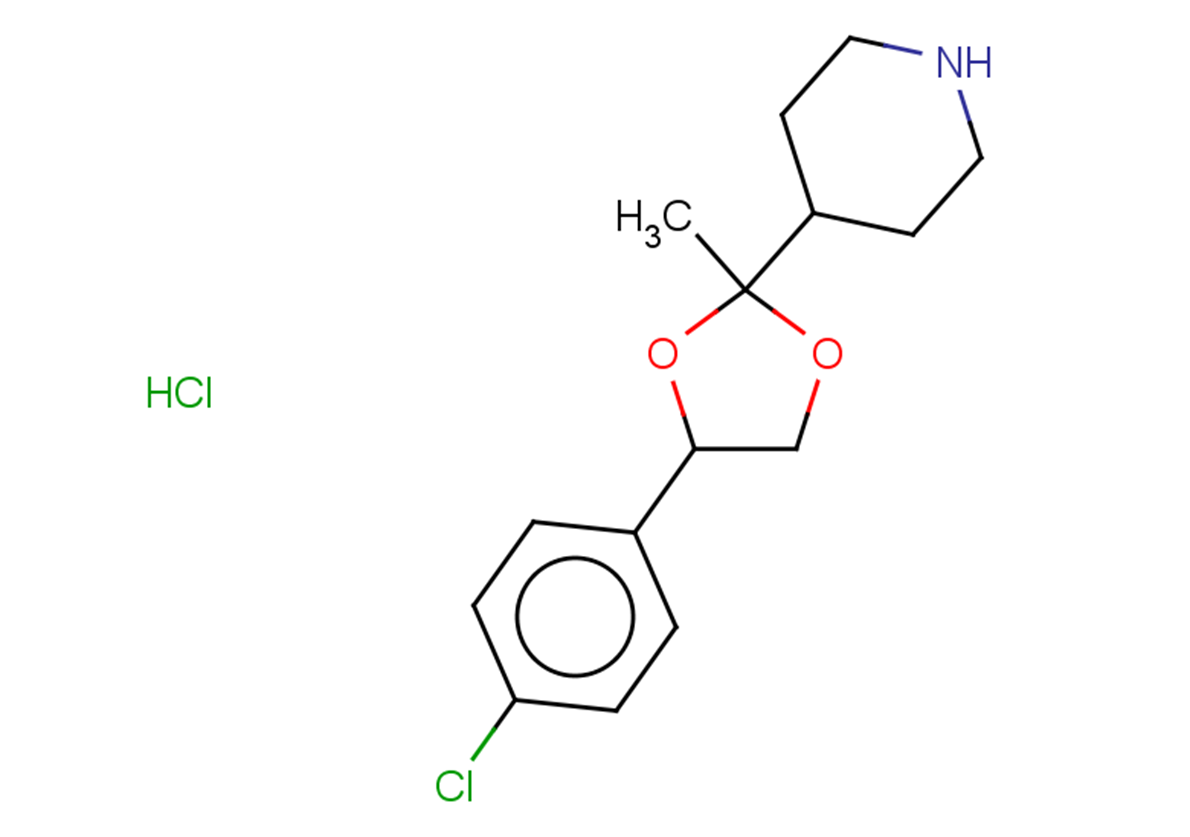 4-[4-(4-chlorophenyl)-2-methyl-1,3-dioxolan-2-yl]piperidine hydrochloride