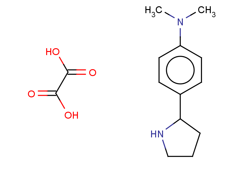 N,N-dimethyl-4-(pyrrolidin-2-yl)aniline; oxalic acid