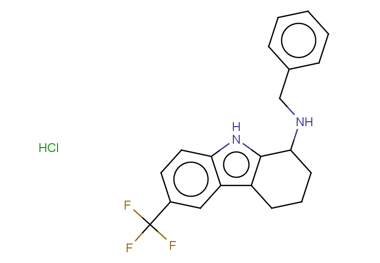 N-benzyl-6-(trifluoromethyl)-2,3,4,9-tetrahydro-1H-carbazol-1-amine hydrochloride