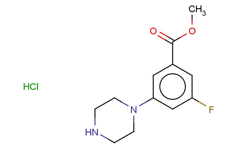 methyl 3-fluoro-5-(piperazin-1-yl)benzoate hydrochloride