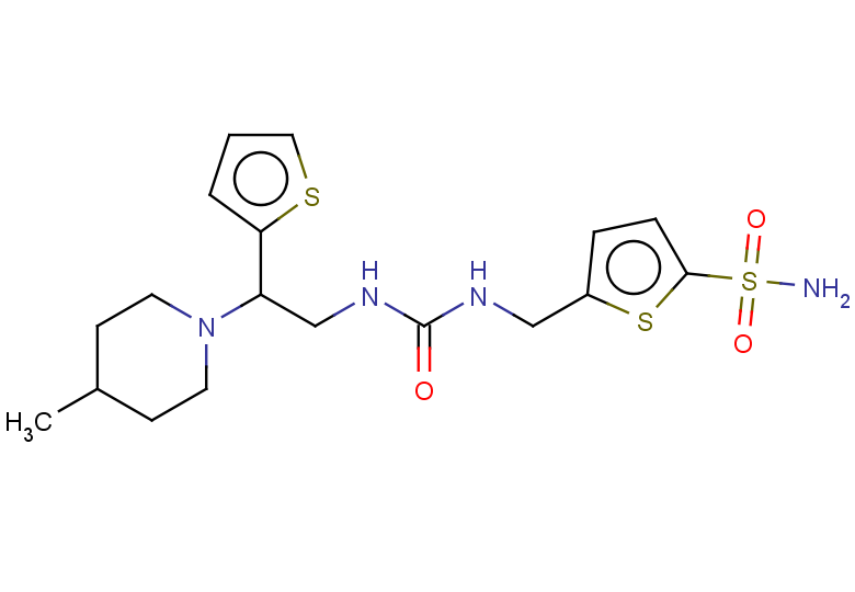 1-[2-(4-methylpiperidin-1-yl)-2-(thiophen-2-yl)ethyl]-3-[(5-sulfamoylthiophen-2-yl)methyl]urea