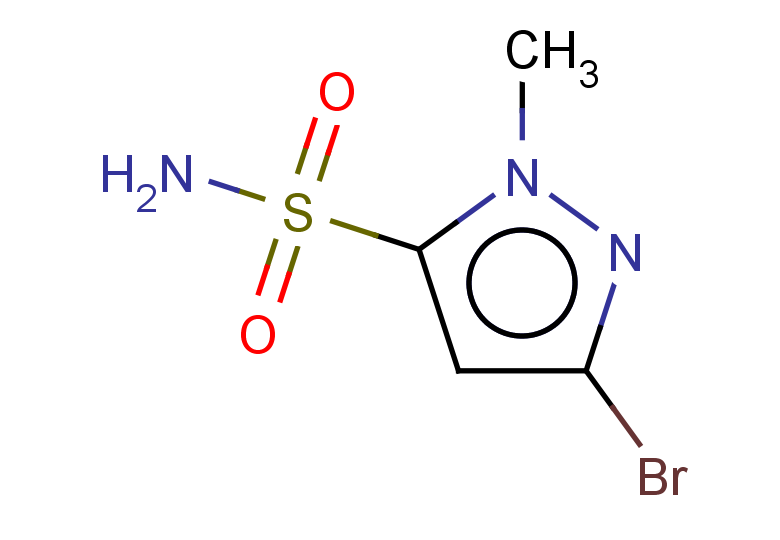 3-bromo-1-methyl-1H-pyrazole-5-sulfonamide