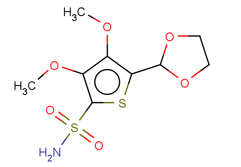 5-(1,3-dioxolan-2-yl)-3,4-dimethoxythiophene-2-sulfonamide