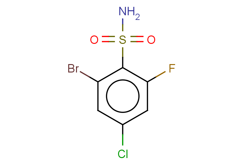 2-bromo-4-chloro-6-fluorobenzene-1-sulfonamide